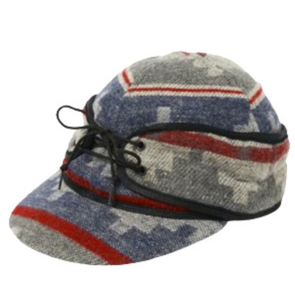 COPY - Crown Cap Navajo Railroad Cap Wool Blend Size 7 Unisex